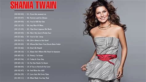 shania twain song list